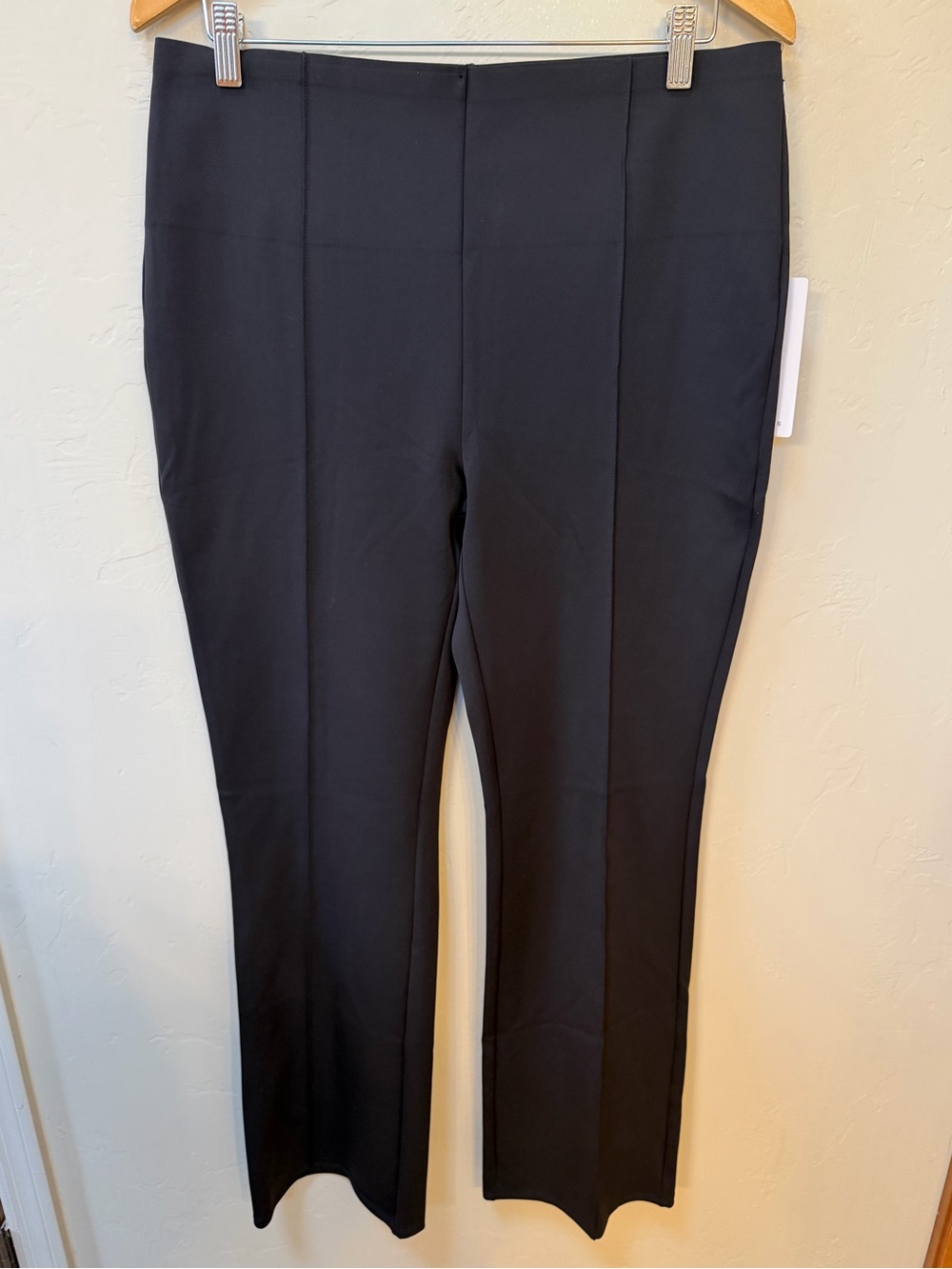 NWT 7 Diamonds Black Flare Athletic Work Pants Wrinkle Free Quick Dry Size XL 7D